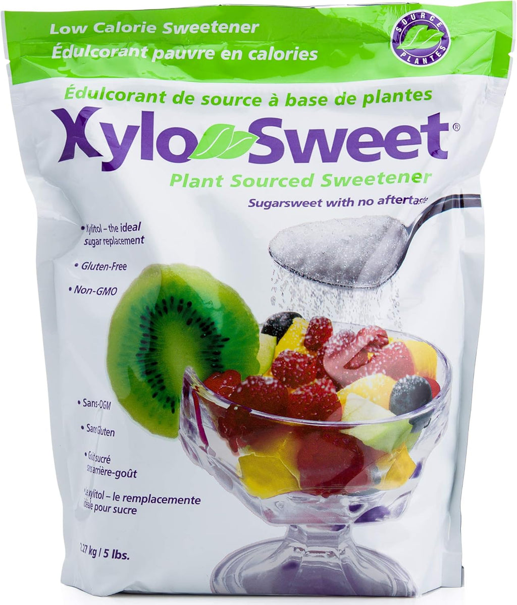 Xlear XyloSweet Plant Sourced Xylitol Sweetener - Pure Natural Sugar Substitute, Granules, Non-GMO, Gluten-Free, 5 Pound Bag (Pack of 1)