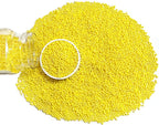 Homipooty Nonpareils Sprinkles Edible Yellow Pearl Sugar Sprinkles 110g/3.88oz 2mm Mini Yellow Pearls Baking Cakes Cupcake Topper and Cake Decorations for Valentines Day Halloween Christmas