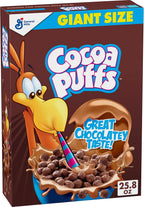 Cocoa Puffs, Chocolate Breakfast Cereal with Whole Grains, Giant Size, 25.8 oz