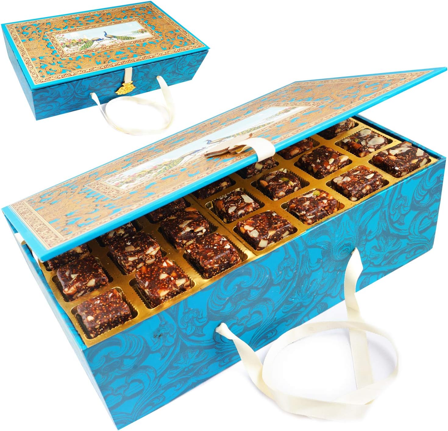 Ghasitaram Gifts Diwali Gifts Blue Box of Sugarfree Bites