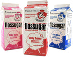 Cotton Candy Floss Sugar- Blue Raspberry, Pink Vanilla, Strawberry-1/2 Gallon-Three Pack