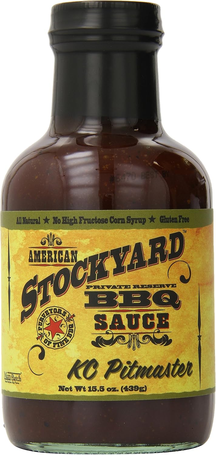 American Stockyard - Organic Original Pitmaster BBQ Sauce - Made in USA - 15.5oz Bottle - Family Friendly - Handcrafted in Small Batches with All Natural Ingredients