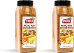 Badia Mojo Rub Citrus Blend, 24 oz – Zesty Citrus All-Purpose Grill Rub, Lemon Lime Spices (Pack of 2)