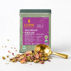 Luxmi Estates Organic Valerian Root, Chamomile, & Lavender Loose Leaf Tea 50g/1.76oz (25 cups) for Sleep | Caffeine Free Wellness Sleep Tea