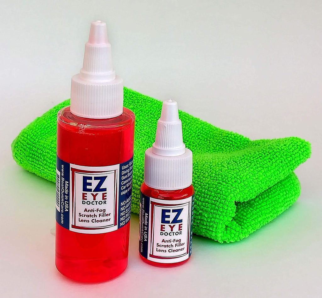 EZ EYE DOCTOR GLASSES CLEANER (KIT + CLOTH). ANTI-STATIC ANTI-FOG
