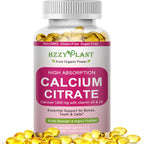 Calcium Supplements for Women Softgels, High Absorption Calcium Citrate Supplement Essential Mineral Calcium 1200 mg with Vitamin D3 Magnesium for Bone Health Support, Non-GMO, 2 Month Supply