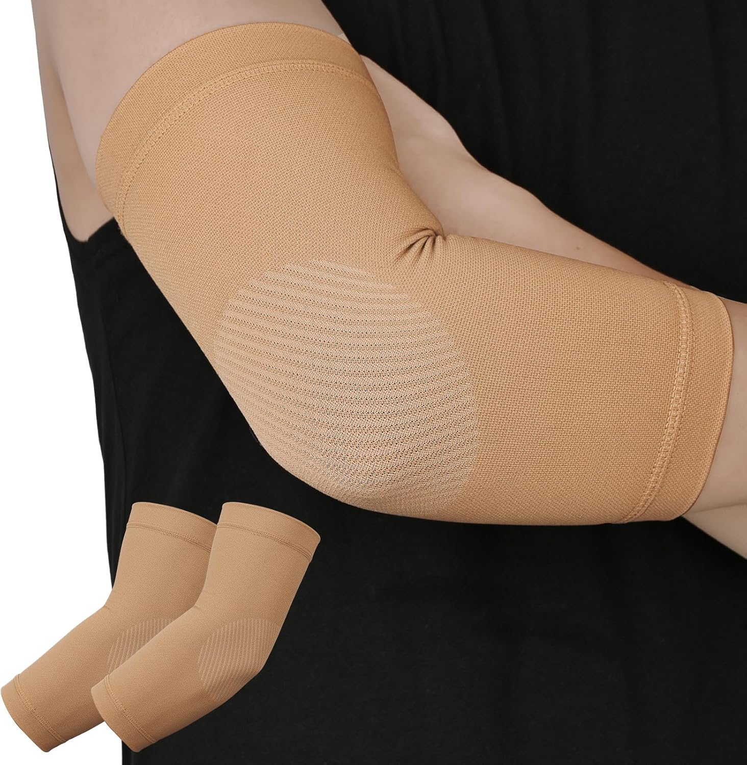 TOFLY Elbow Braces & Compression Sleeves for Tendonitis, Tennis Elbow, Golfer's Elbow, Weightlifting, Arthritis Pain Relief -Adjustable Support for Men & Women, Ideal for Workouts & Sports