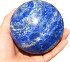 6-7CM/2.36-2.76inch Natural Crystal Spheres Lapis Lazuli Polished Divination Ball Decorative Sphere Reiki Healing Crystals Ball Healing Stone Crafts(Lapis Lazuli, 60-70mm)