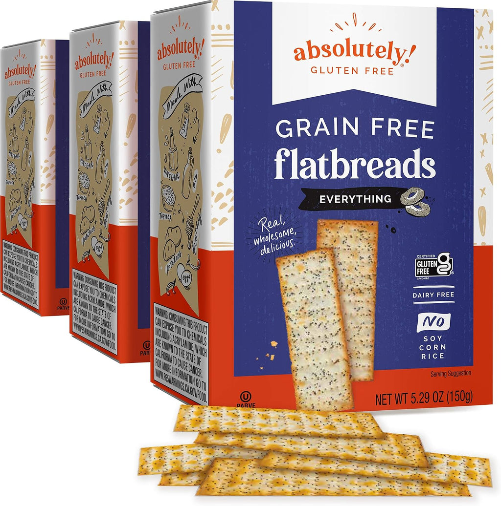 Absolutely Gluten Free Everything Flatbread, 5.29-Ounce (3-Pack)