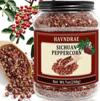 7oz(200g) Sichuan Peppercorns, Authentic Szechuan Red Peppercorn, Less Seeds, Strong Flavor, Whole Sichuan Pepper for Mapo Tofu, Kung Pao Chicken and Asian Cuisine