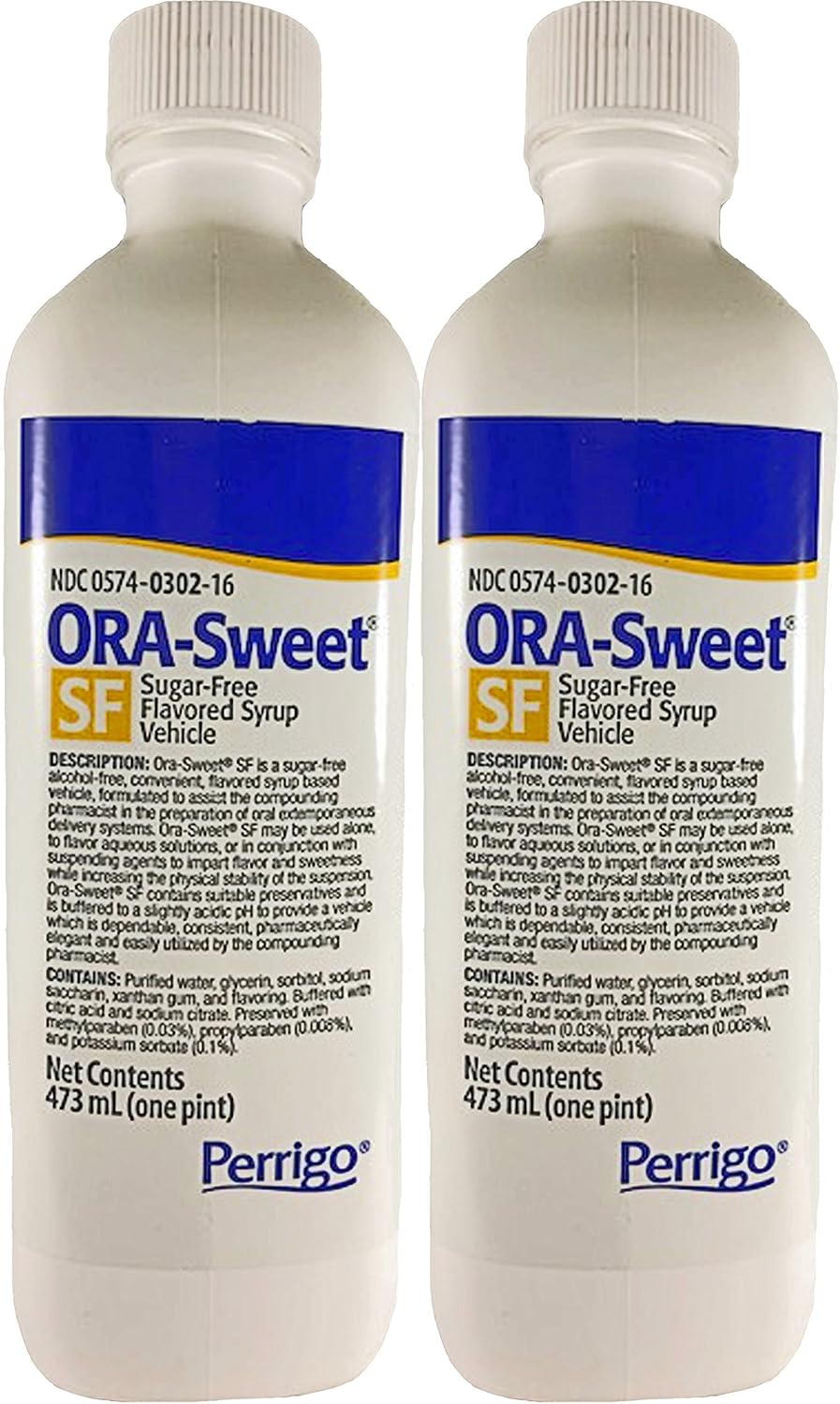 Ora-Sweet Sugar Free Syrup, 1Pt - Buy Packs and SAVE (Pack of 2)