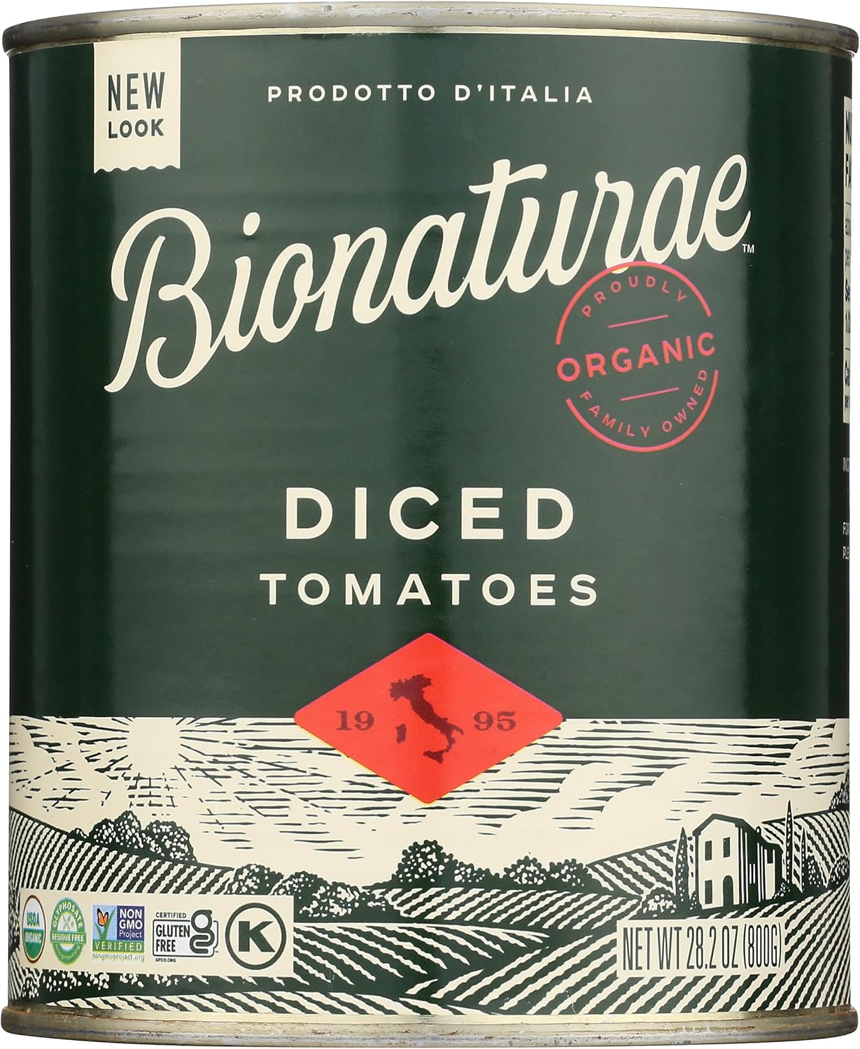 Bionaturae, Tomatoes Diced Organic, 28.2 Ounce