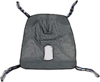 Patient Aid Full Body Commode Sling - Easy-to-Wash Mesh Fabric for Bathing and Toileting - Comfy Safe Lifting for the Elderly and Non-Weight Bearing - Extra Large, 600lb. Maximum Carrying Capacity