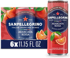 Sanpellegrino Italian Sparkling Drink Aranciata Rossa, Sparkling Orange and Blood Orange Beverage, 11.15 Fl Oz Can