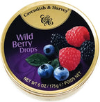 Cavendish & Harvey | Wild Berry Hard Candy Drops | 6 Ounce Tin