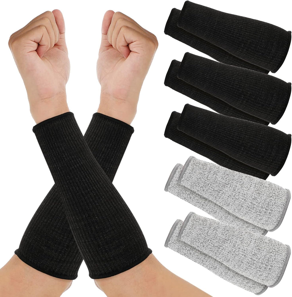 5 Pairs Cut Burn Resistant Sleeves Arm Protection Sleeves Forearm Arm Protectors Thin Skin Bruising Arm Guards