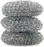 D.RECT Steel Sponge 3x - Dishwashing Sponge - Ideal for Stainless Steel Pot Cleaner, M