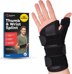 Thumb Splint & Wrist Brace | Carpal Tunnel Wrist Splint with Trigger Thumb Brace Spica | Stabilizer & Support For Tendonitis Pain, Arthritis, CMC, Tenosynovitis, De Quervain Women Men SM/MED RIGHT HAND