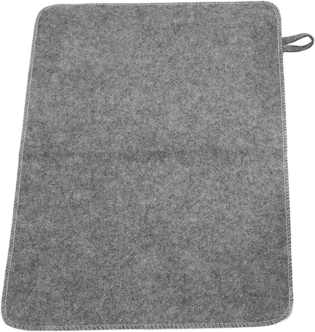 Felt Sauna Cusion, Felt Sauna Seat Cushion, 19.6 x 13in Sauna Mat for Inside Sauna, Portable Sauna Floor Mat Water Absorption Heat Insulation for Steam Room and Shower Rooms