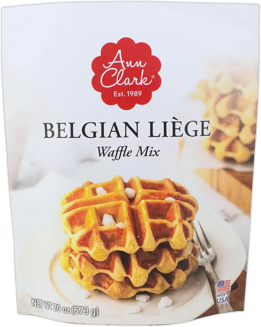 Ann Clark Belgian Liège Sugar Waffle Mix with Authentic Pearl Sugar
