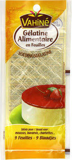 Vahine Gelatine Sheets 9 x 2g (Pack of 5, Total 45 Sheets)