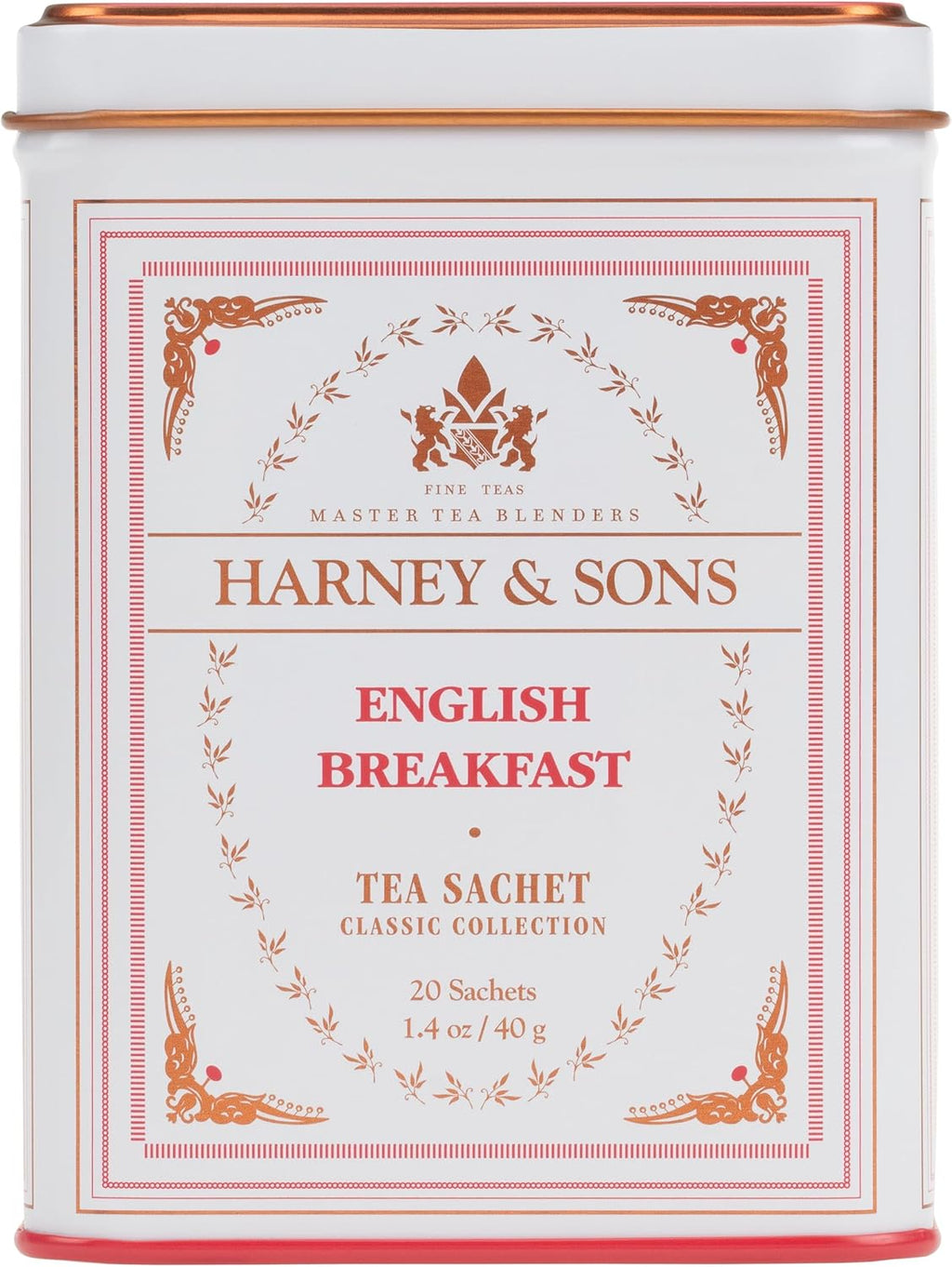 Harney & Sons Black Tea, English Breakfast, 20 Sachets