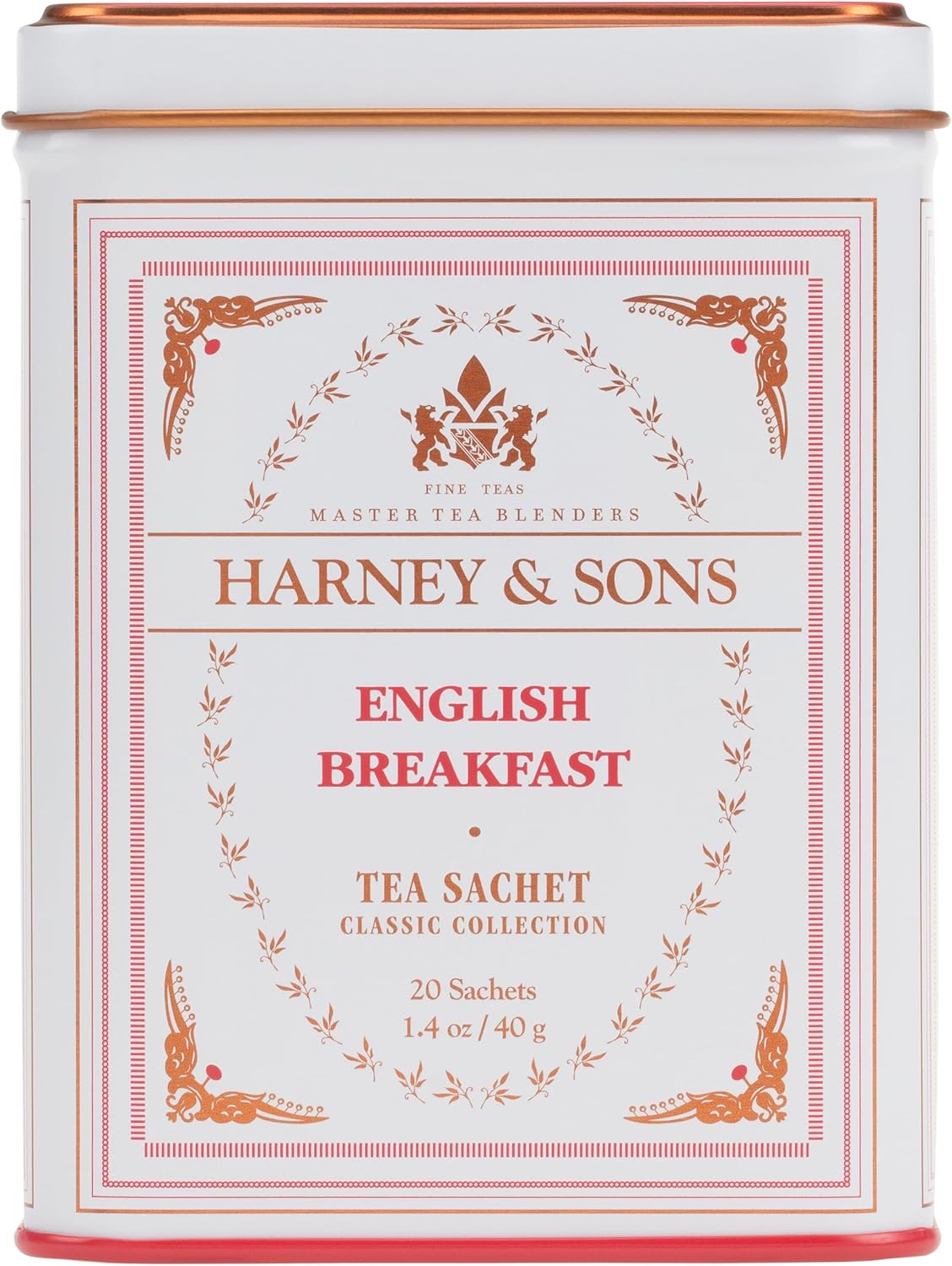 Harney & Sons Black Tea, English Breakfast, 20 Sachets