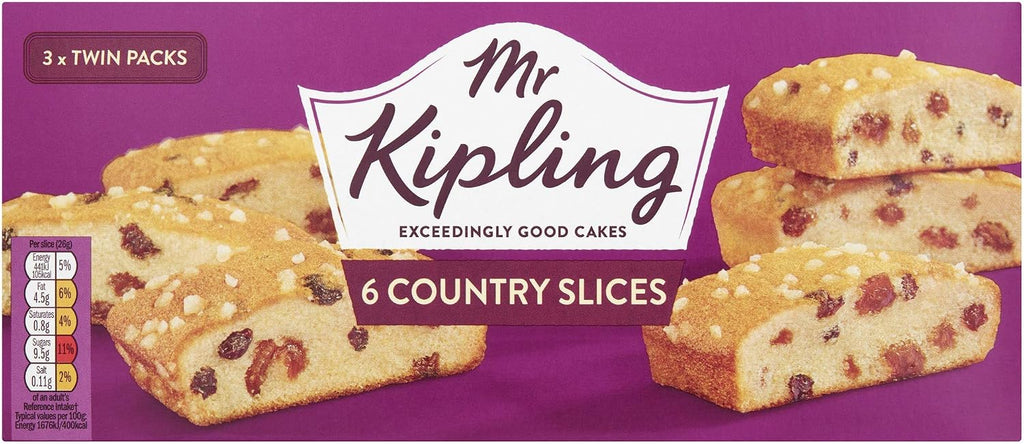 Mr Kipling Country Slices, 6 x 30g