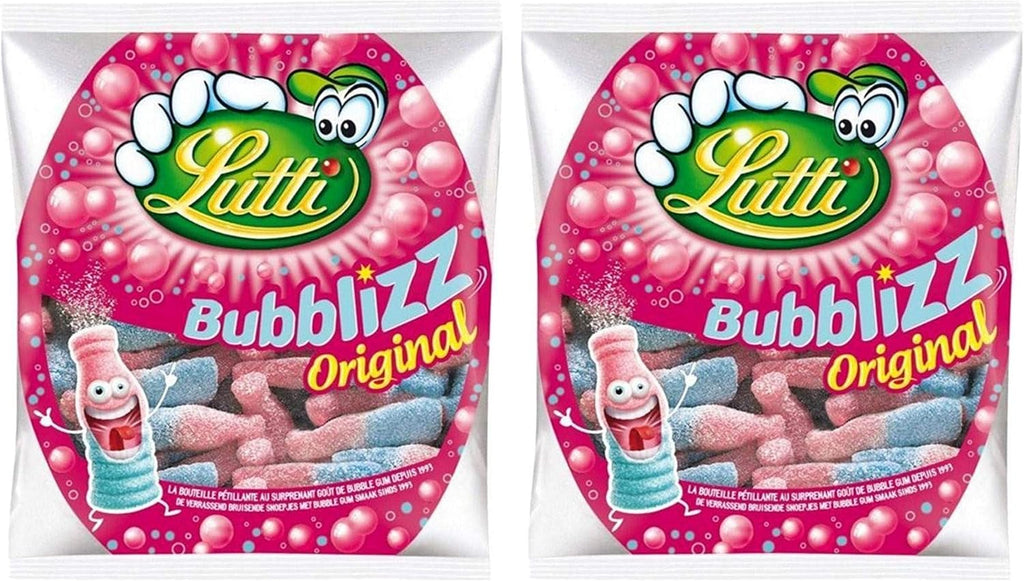 French Lutti Original Bubblizz Bubblegum 250g From France Pack of 2