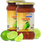 Ashoka 1932 | All Natural | Pickle in Olive Oil | Lime Pickle | Gourmet Pickle | Rich Blends of Spices | Great with Lentils | Pickle Relish | Vegan | Kosher Certified | 300 Grams (Pack of 2)