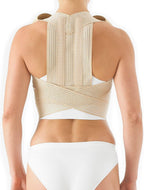 Neo-G Clavicle Brace - Back Support for Early Kyphosis, Rounded Shoulders, Pain Relief, Muscular Aches, Rehab - Fully Adjustable - Class 1 Medical Device - XL - Tan