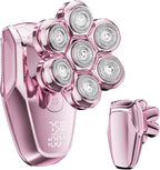 Electric Razors for Women - 7D Electric Shaver for Women, IPX8 Waterproof with USB-C Fast Charge, LED Display, 2 Speeds & Magnetic Heads,Raspberry Sorbet