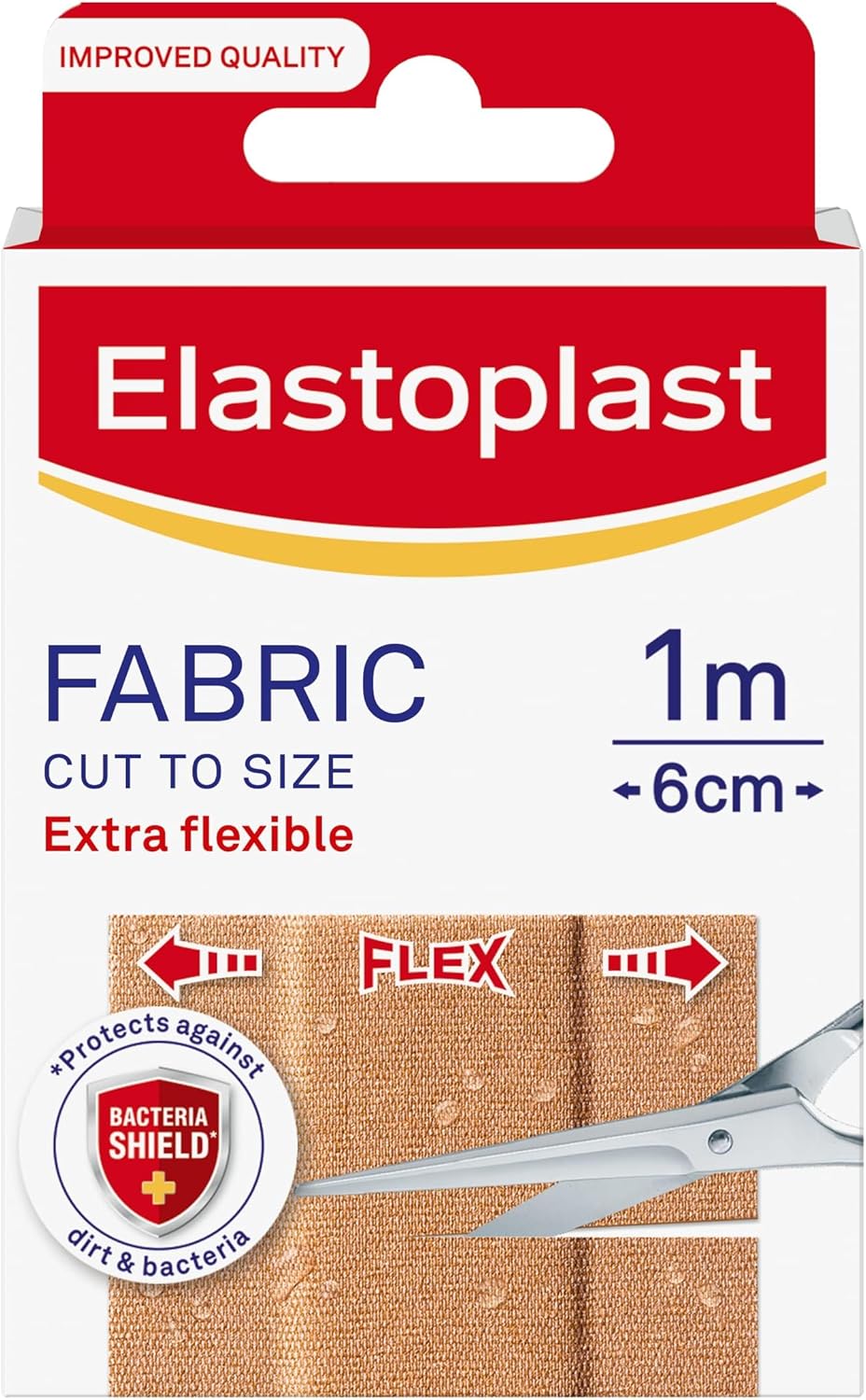 Elastoplast 3585999 Extra Sticky Fabric Strapping, 2.5cm x 3m