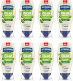 Hellmann's Mayonnaise Dressing 8 Count Italian Herb & Garlic for a Deliciously Creamy Condiment, with Real Ingredients & No Artificial Flavors, 11.5 oz