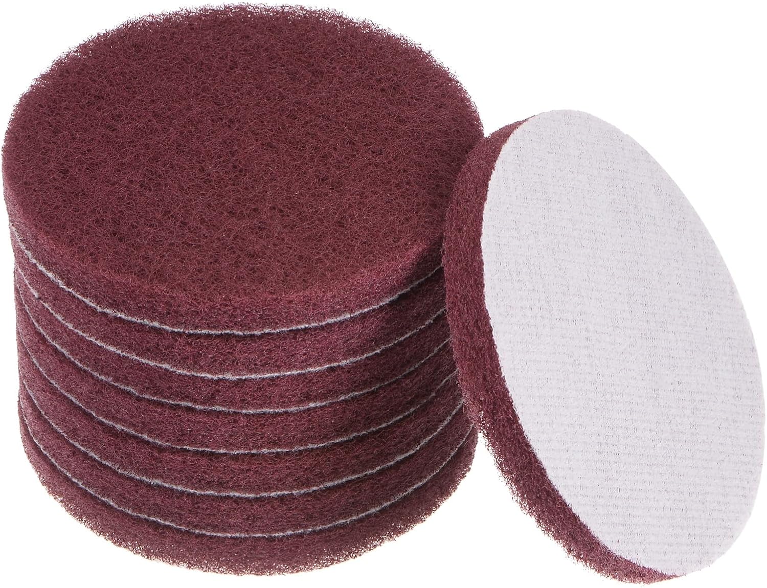 Generic 8pcs Drill Power Brush 4 Inch Tile Scrubber Scouring Pads 800 Grit for Bathroom Kitchen Household Cleaning
