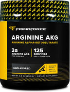 PrimaForce AAKG Arginine Powder, 250 grams (L-Arginine and Alpha-Ketoglutarate Acid) Premium Workout Supplement, Non-GMO, Vegan, Gluten Free