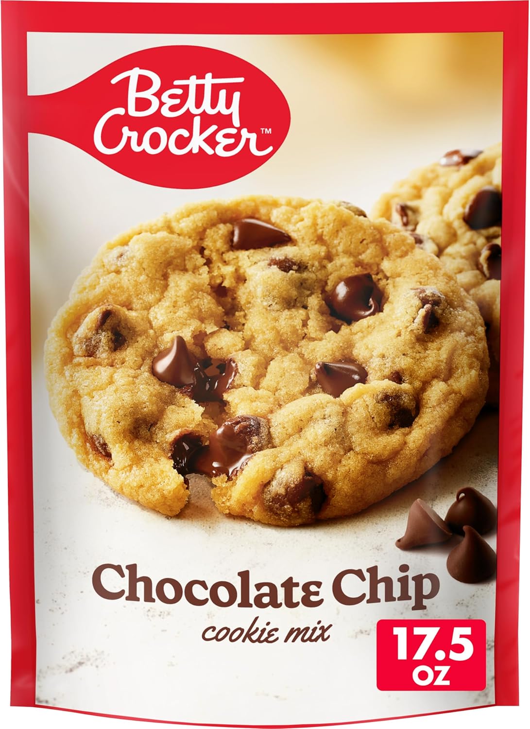 Betty Crocker Chocolate Chip Cookies, Cookie Baking Mix, 17.5 oz