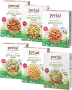 Jovial Whole Grain Brown Rice Pasta Variety Pack (Mafalda, Farfalle, Elbows, Fusilli, Casarecce, Penne) - Organic Whole Grain Brown Rice Pasta, Gluten Free, Dairy Free, Made in Italy - 12 Oz, 6 Pack
