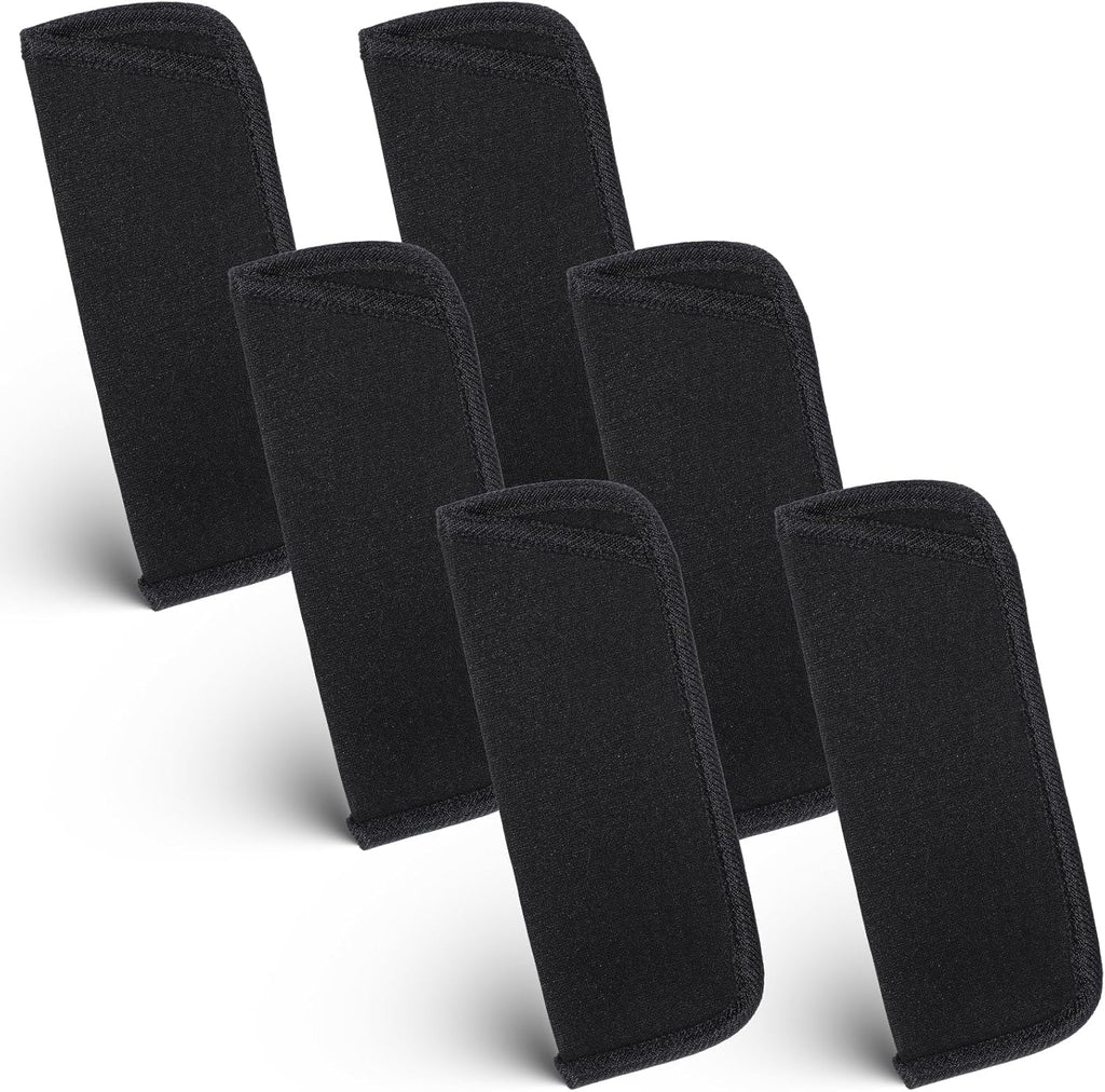 6 Pcs Soft Glasses Case, Black EVA Spectacle Pouch Portable Reading Glasses Protective Pouch Travel Spectacle Eyeglasses Storage Sleeve for Carrying Men Women Sunglasses Eyeglasses