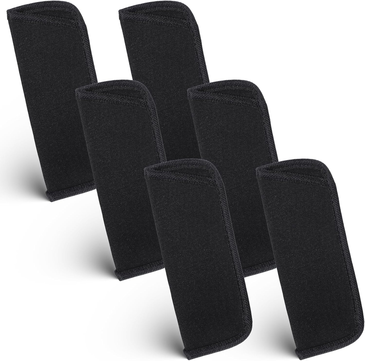 6 Pcs Soft Glasses Case, Black EVA Spectacle Pouch Portable Reading Glasses Protective Pouch Travel Spectacle Eyeglasses Storage Sleeve for Carrying Men Women Sunglasses Eyeglasses