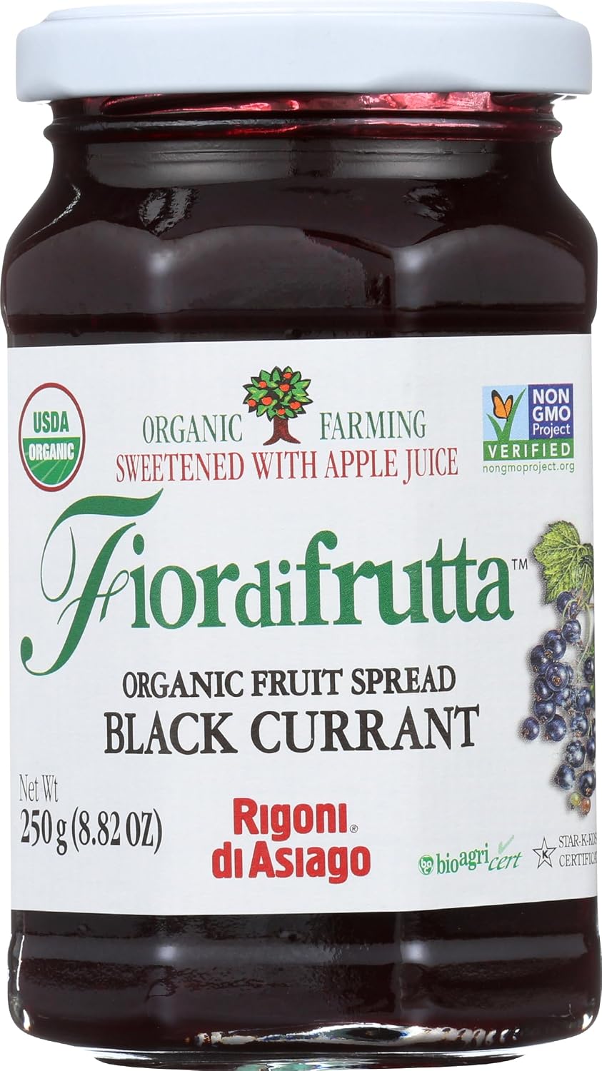 Fior Di Frutta, Fruit Spread Black Currant Organic, 8.82 Ounce