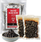 Soeos Salted Black Bean Spiced, 15.9 oz (226g*2 Pack), Chinese Fermented Black Beans, Flavor Enhancer for Stir-Fries, Stews, and Sauces, Rich Umami Flavor