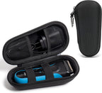 Nincha Electric Shaver Case for Braun Series 3, Series 5, Series 7, Series 9 Electric shavers - Hard shell EVA Travel Case - Powered Shaver Protective Bag (Black)