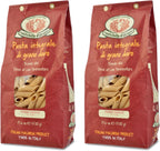 Rustichella d'Abruzzo Whole Wheat Penne Rigate Pasta, Stone-Ground Durum Semolina, High Bran Content, Nutty Flavor, Perfect for Rich Sauces & Baked Dishes, Authentic Italian, 500g, 2-Pack