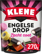 Klene Engelse Drop I English All Sorts Soft and Sweet Licorice Mix I 270g 9.5 ounce