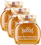 Mrs Bridges Four Fruit Marmalade, Made in Scotland, 12oz Jar (Pack of 3)