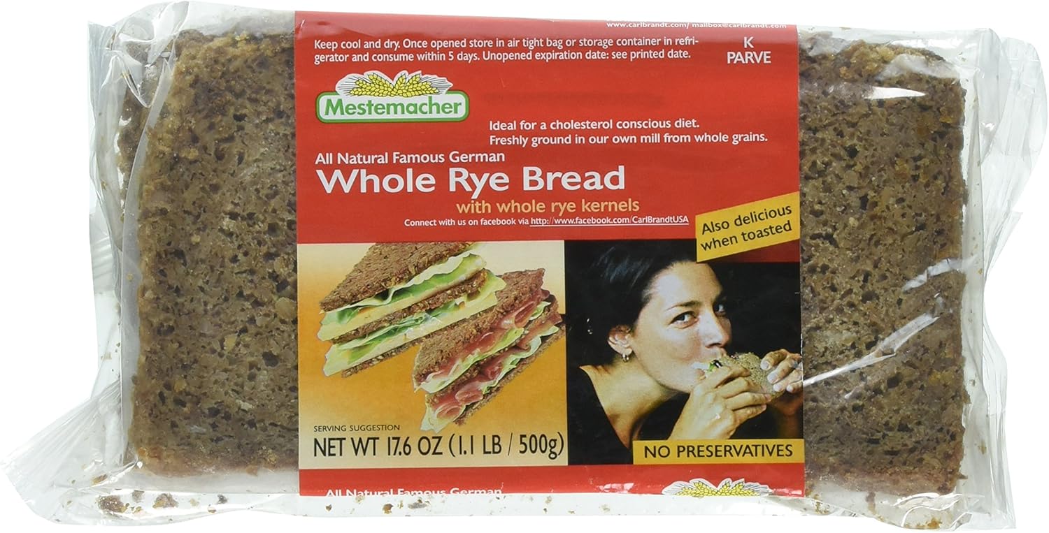 Mestemacher, Bread Whole Rye, 17.6 Ounce