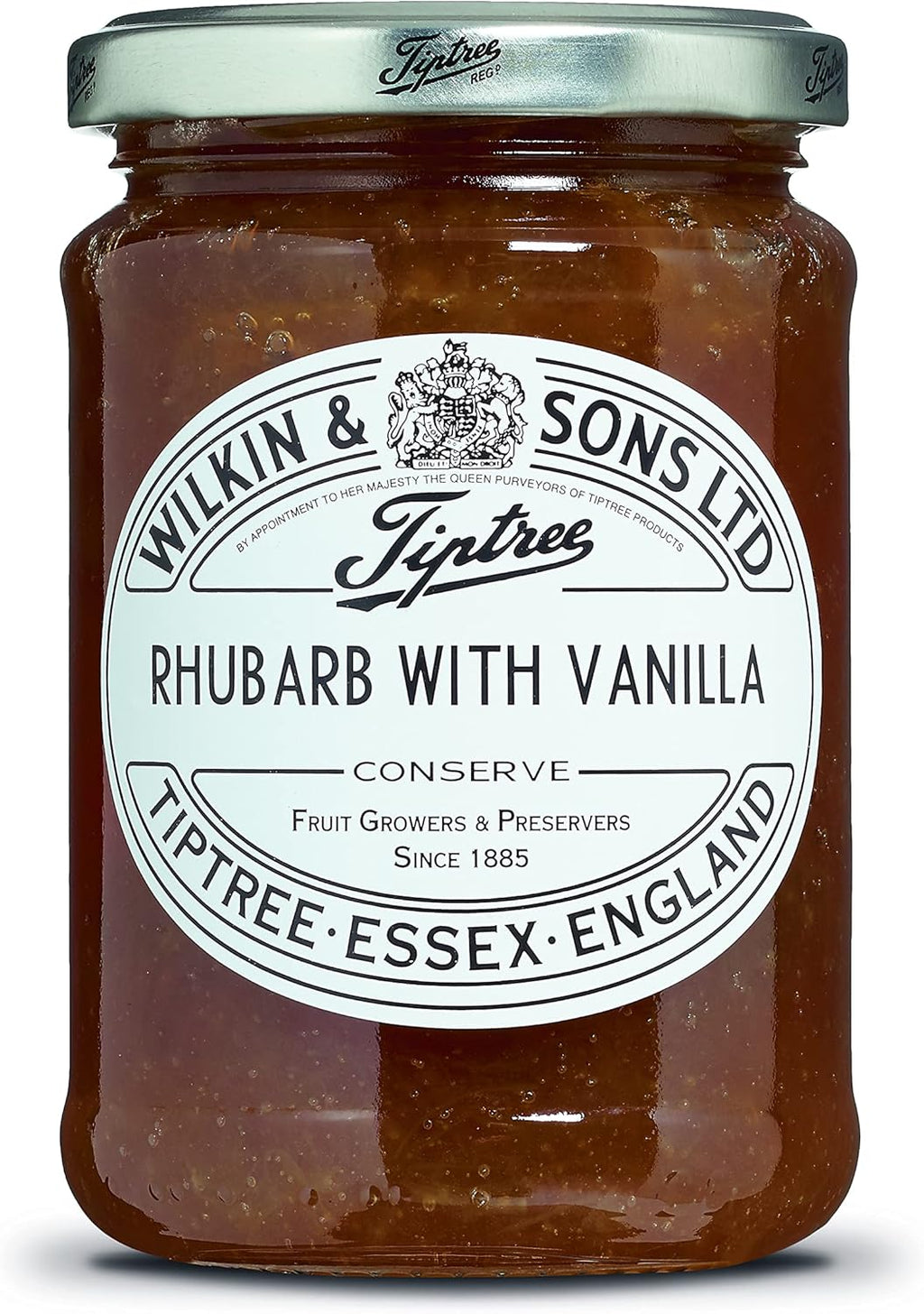 Tiptree Rhubarb with Vanilla Conserve 340g (Pack of 2)