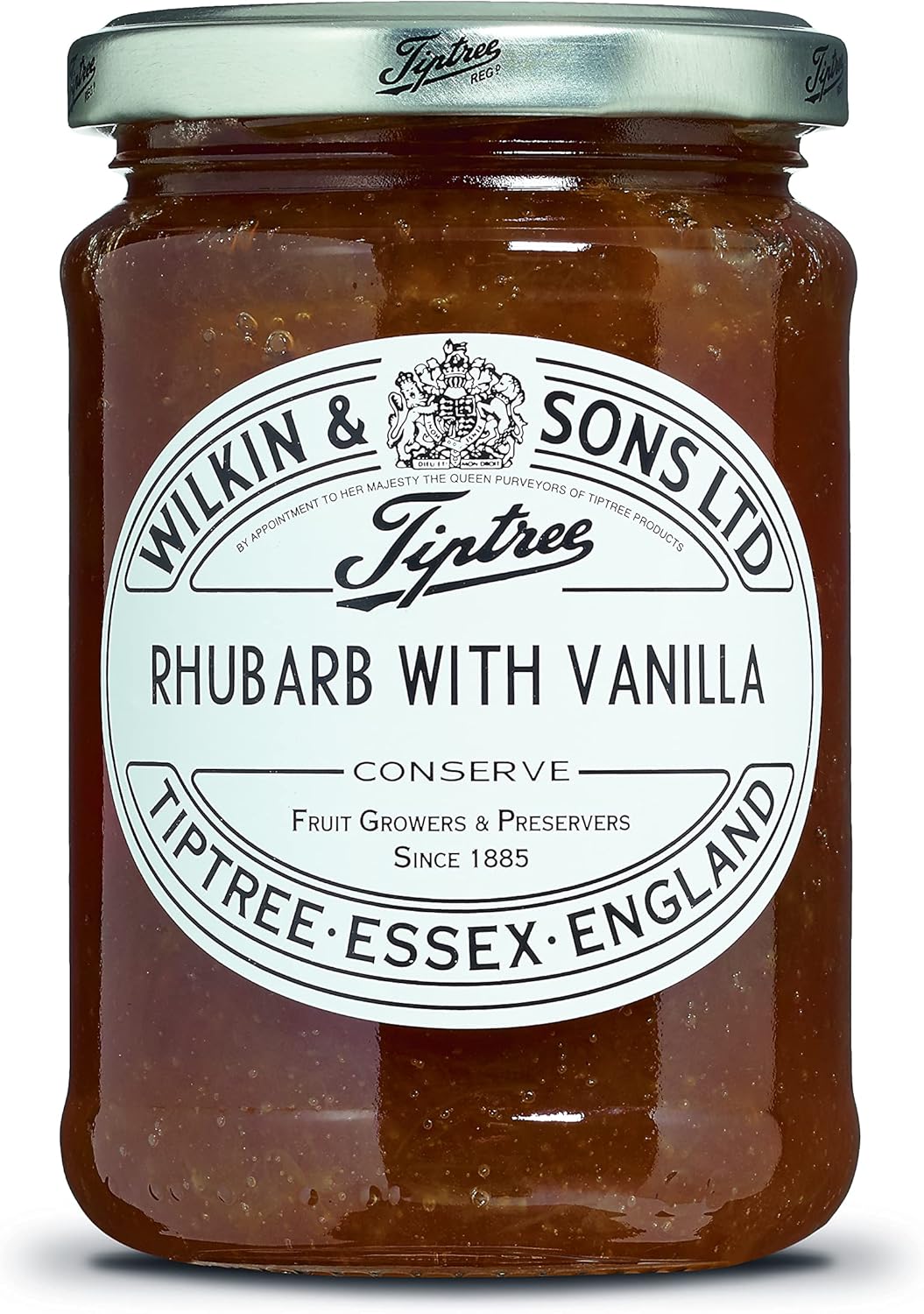 Tiptree Rhubarb with Vanilla Conserve 340g (Pack of 2)