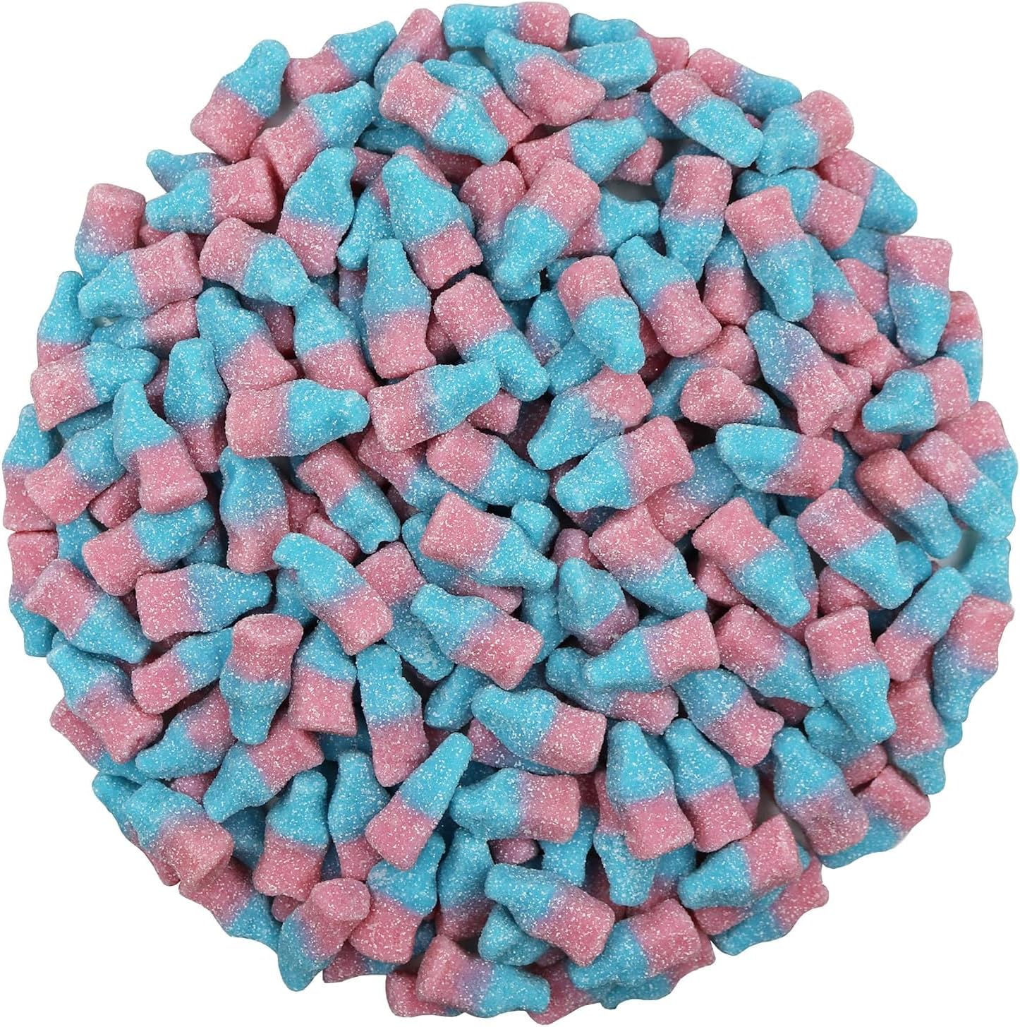 FirstChoiceCandy Sour Mini Gummy Soda Bottles (Bubble Gum, 2 Pound)